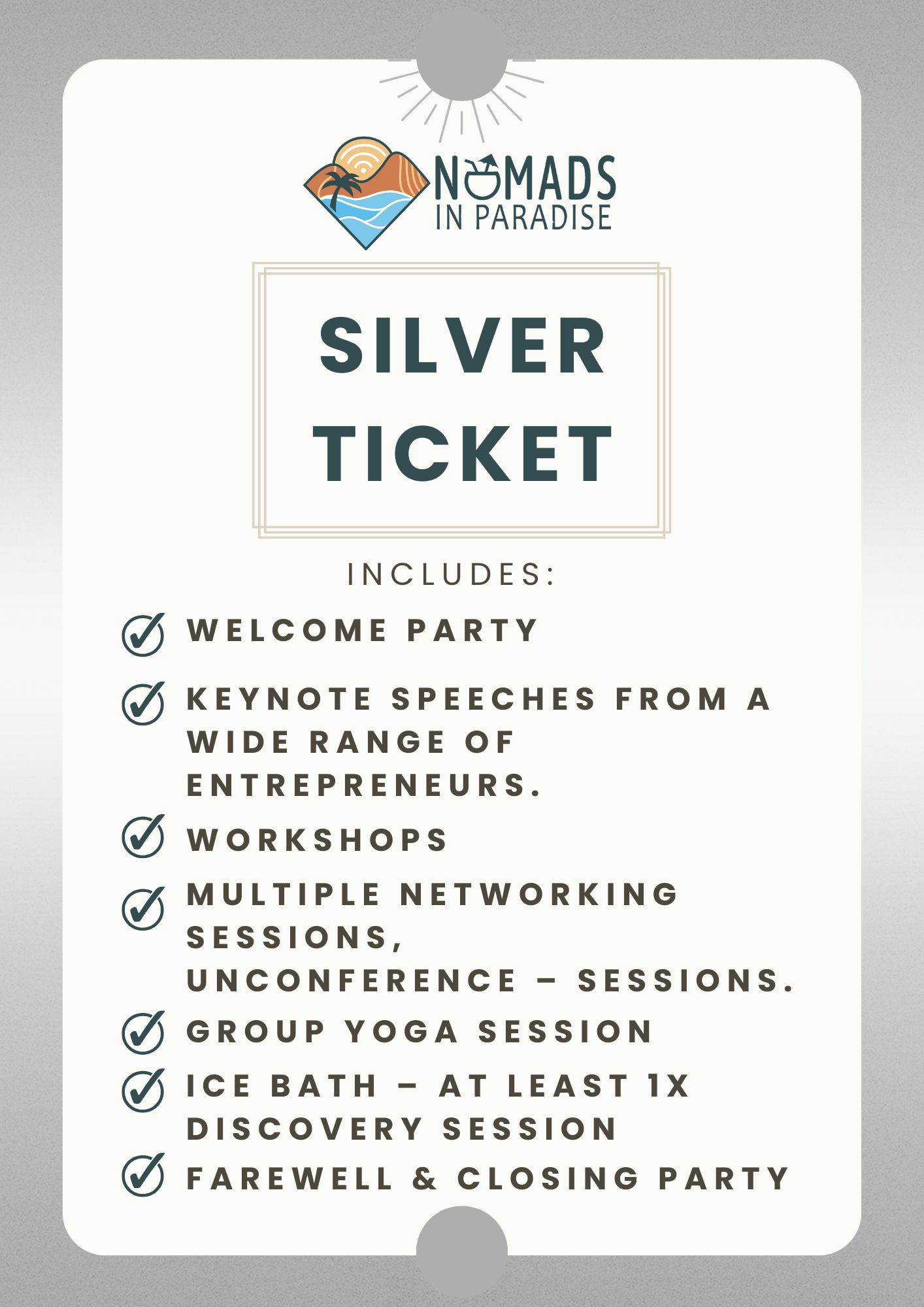 TICKET Silver 2025 TICKET Silver 2025